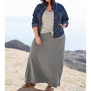 Gray Torrid Maxi Skirt size 2