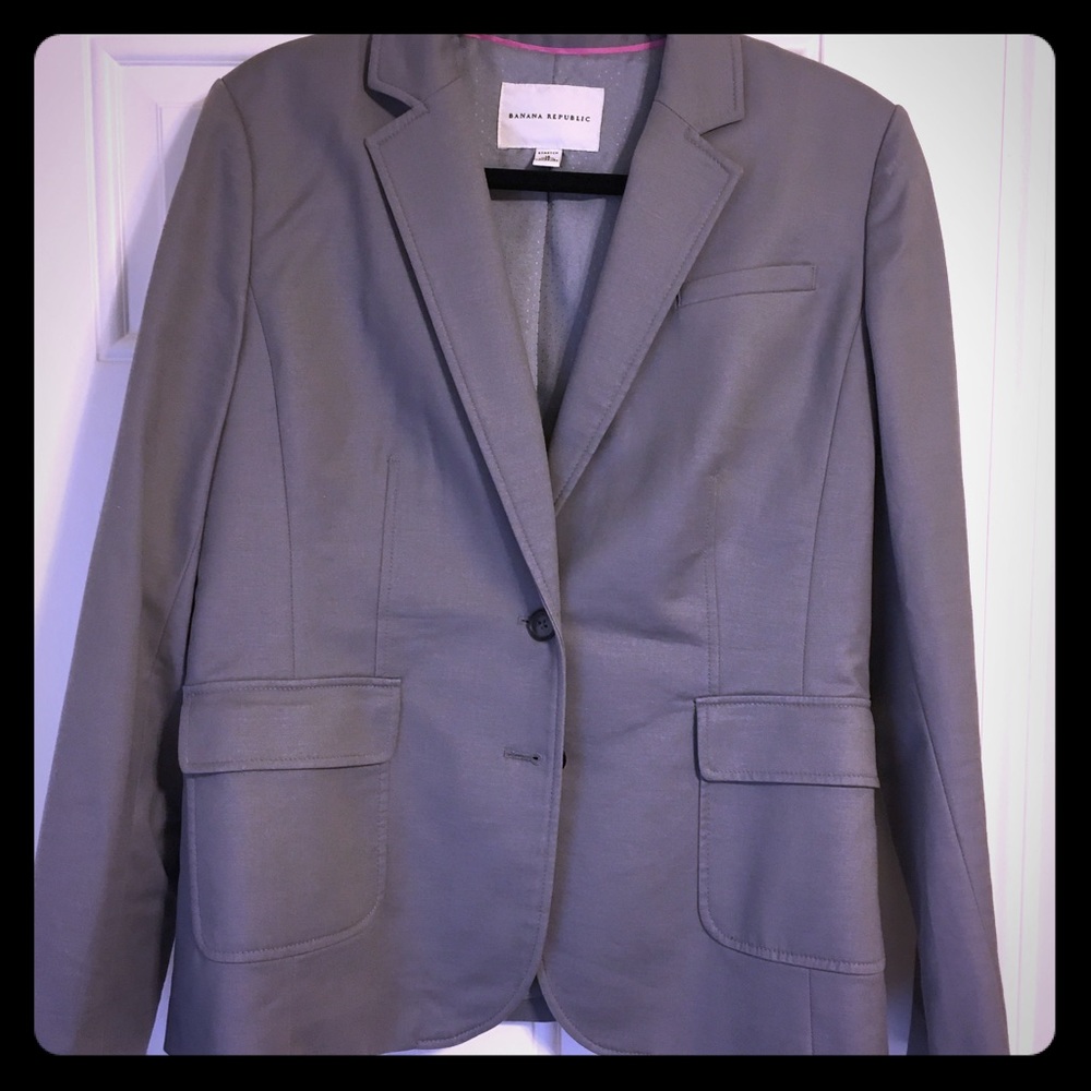 Gray Banana Republic Suit Set (Skirt)