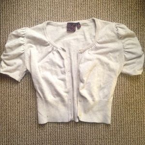 Fitted, cream cardigan - great condition!!