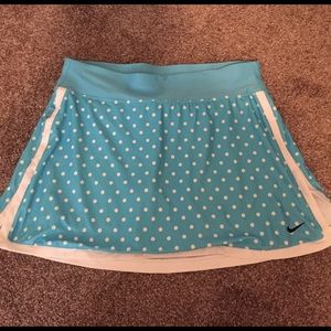 Nike Women's Blue Polka Dot Tennis Skirt