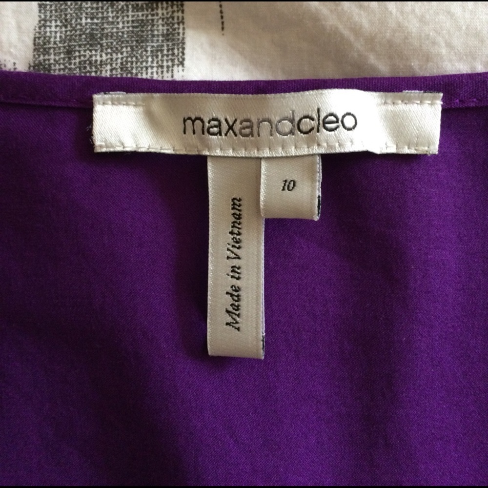❌ Max & Cleo purple ruffle front dress - Picture 6 of 8