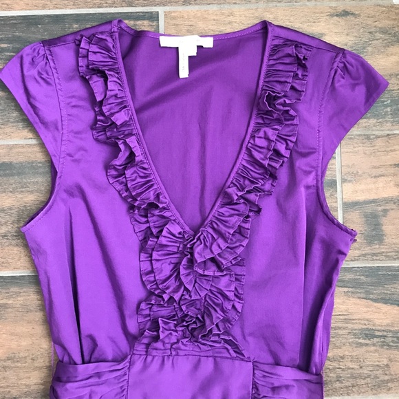 ❌ Max & Cleo purple ruffle front dress - Picture 4 of 8