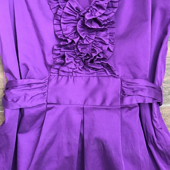 ❌ Max & Cleo purple ruffle front dress - Picture 5 of 8