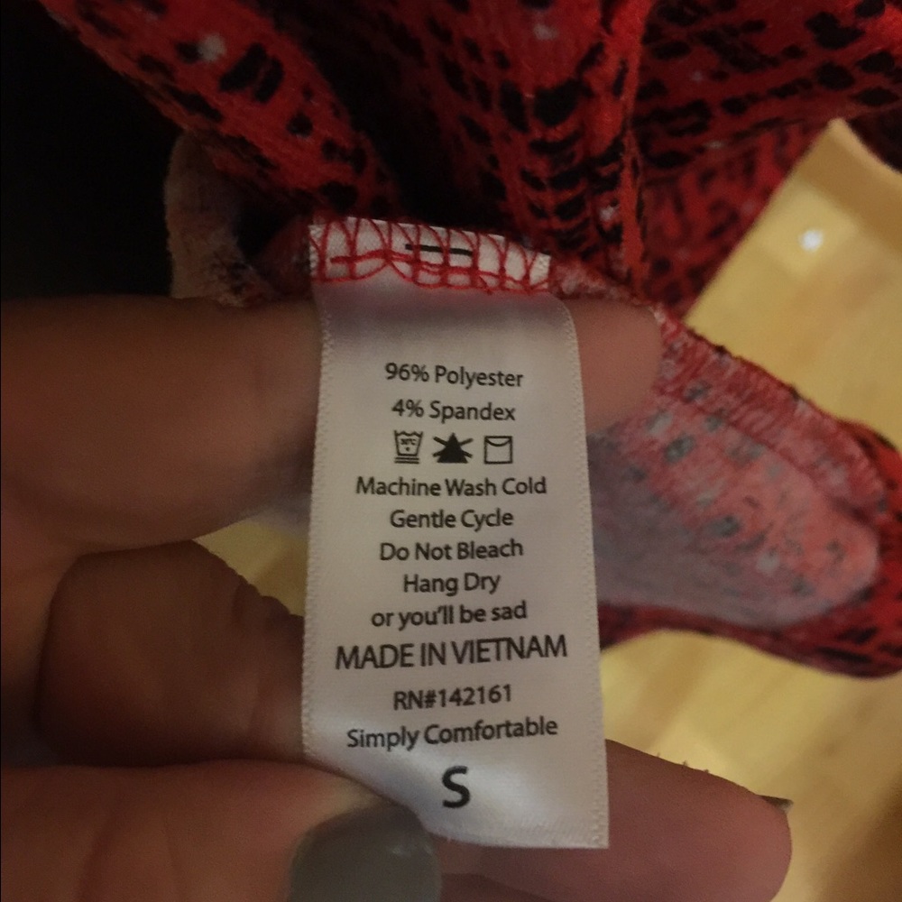 Lularoe Red Sarah Small - Picture 4 of 4