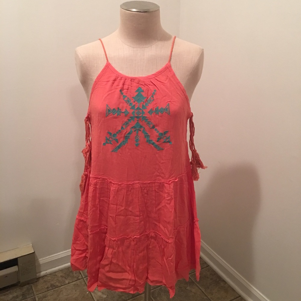 3/$18 Salmon layered dress