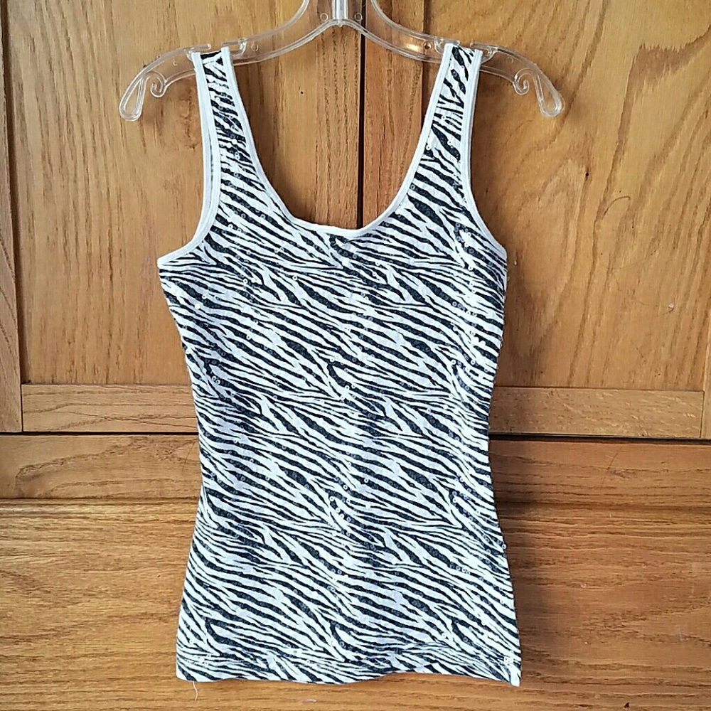 Zebra print tank top