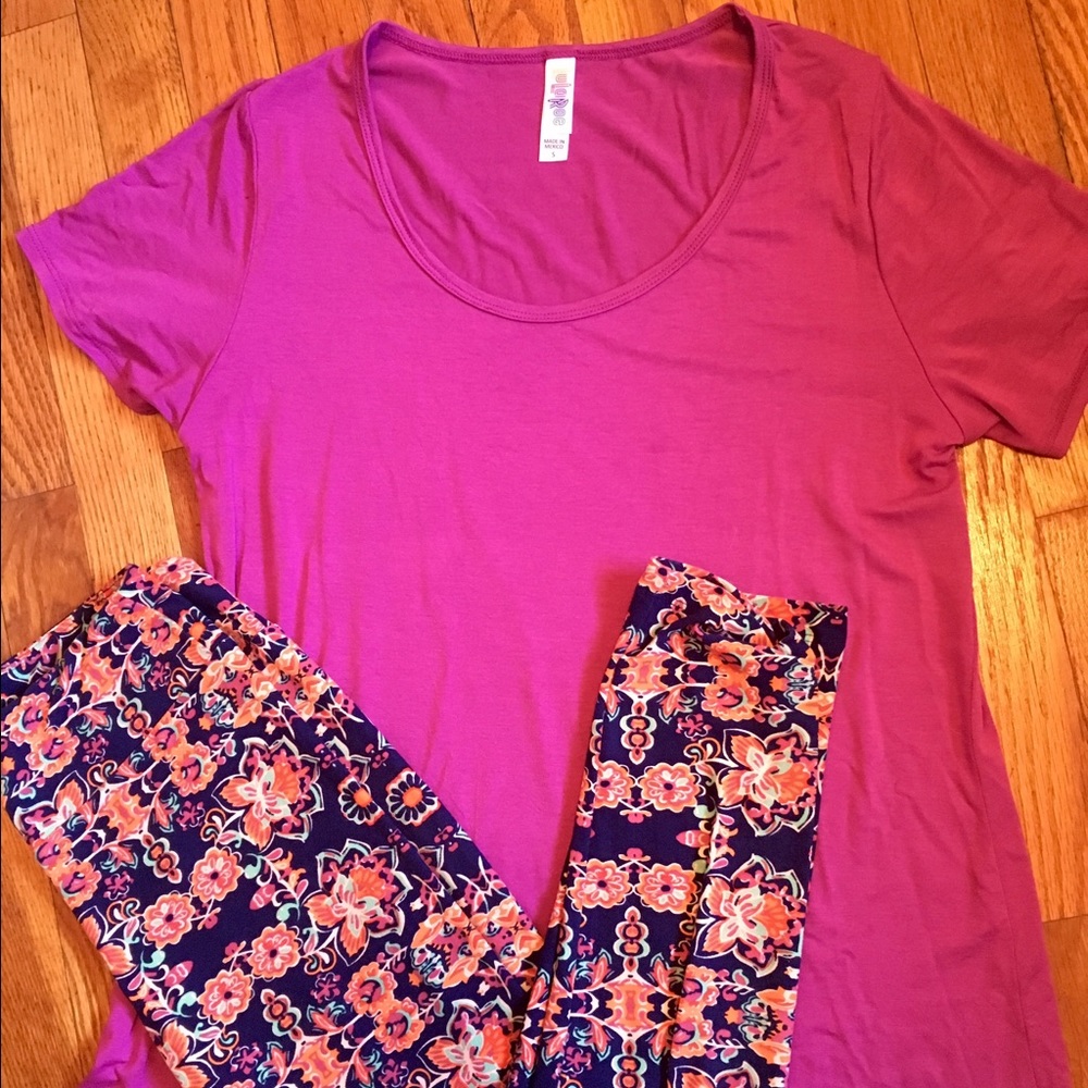 Floral Lularoe outfit