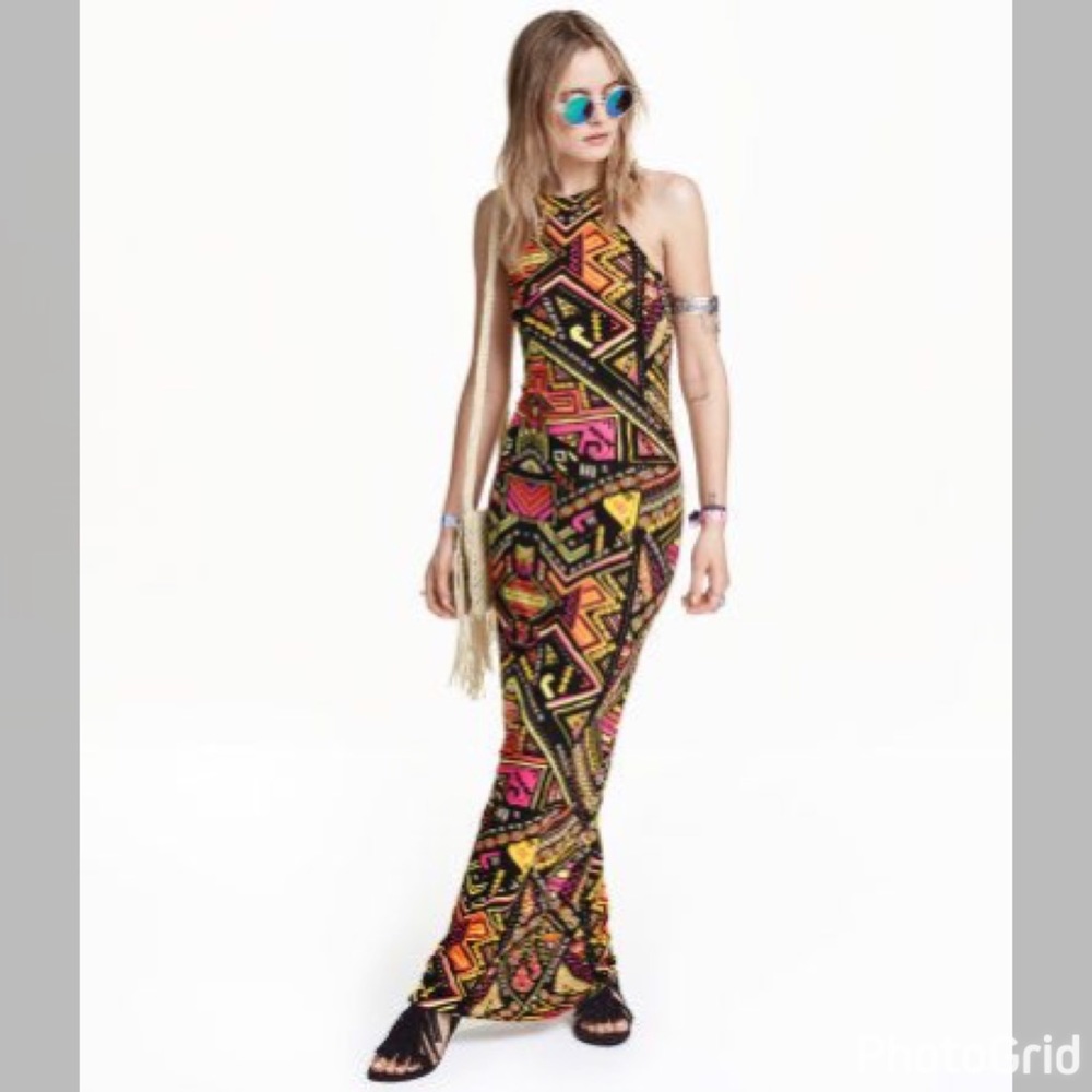 HM Coachella maxi dress