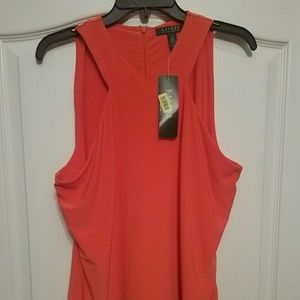 Sleeveless Tangerine Blouse