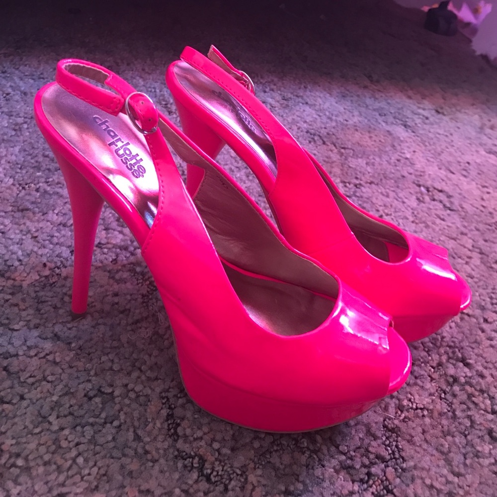 Hot pink heels