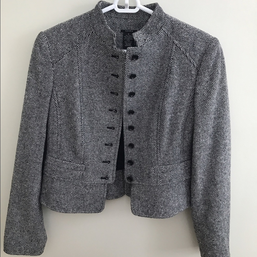 Black & White Wool Blazer