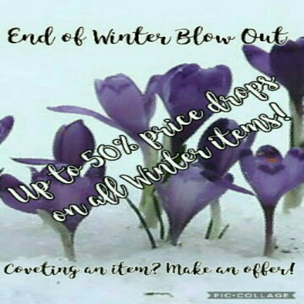 WINTER CLEARANCE! Price drops on Fall/Winter
