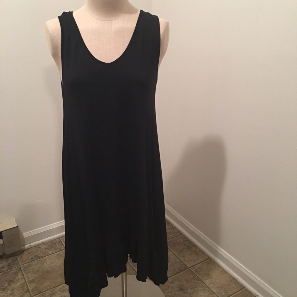 3/$18 Black stretch layered bottom dress