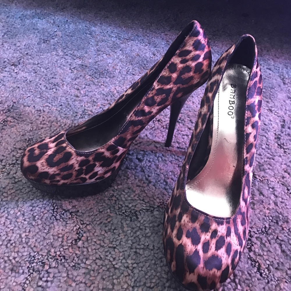 Cheetah print heels