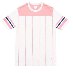 Supreme Pinstripe S/S Football Top Pink