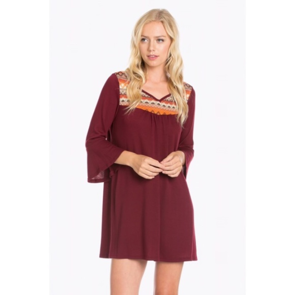 🍁PERFECT FOR FALL Chevron Dress
