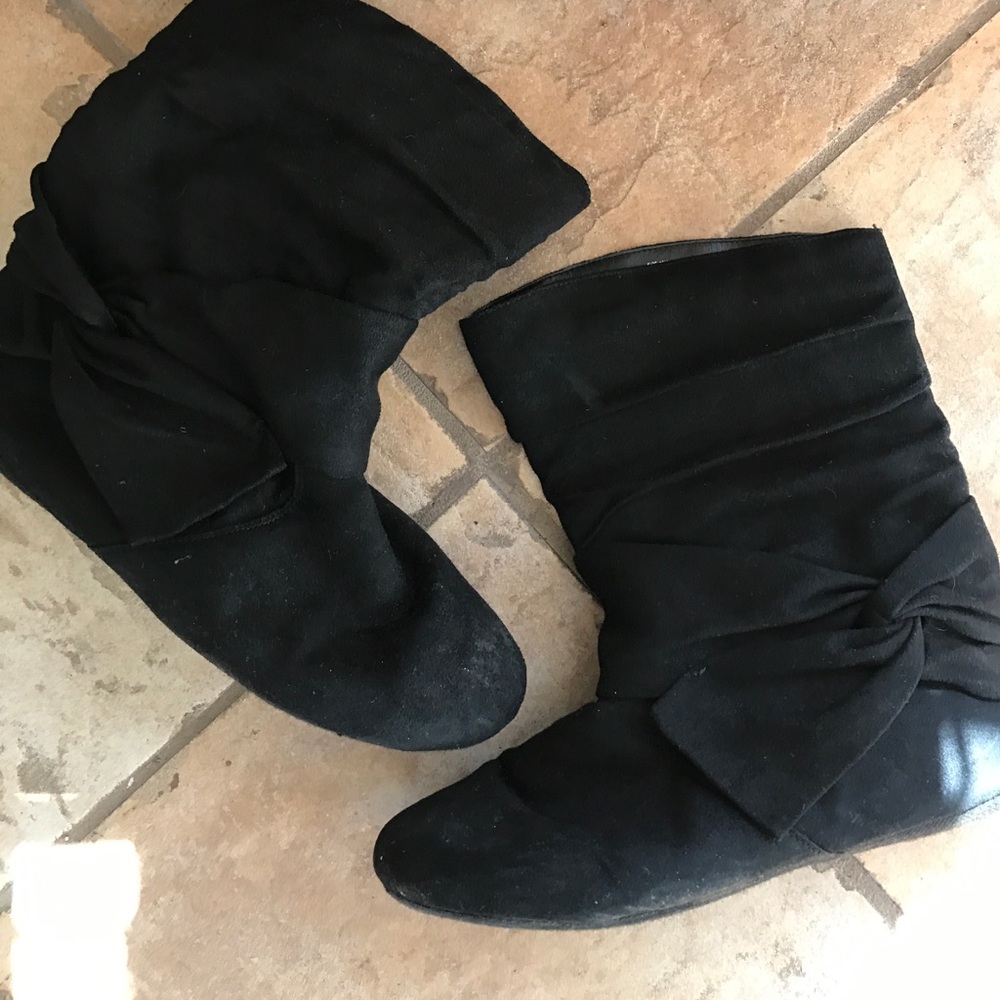 Black ankle boots