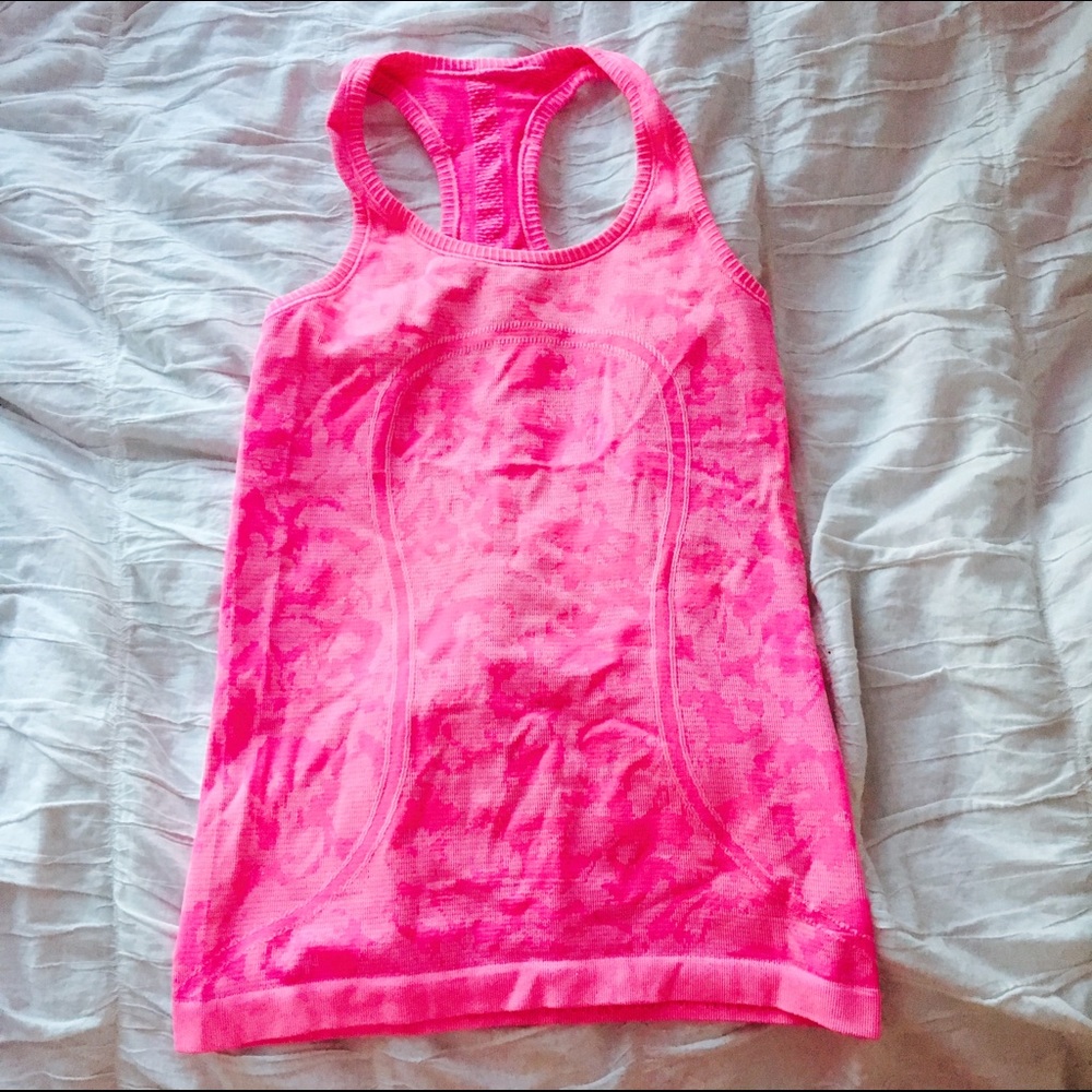 Lululemon EUC 4 Swiftly Tank Top Fushia Pink