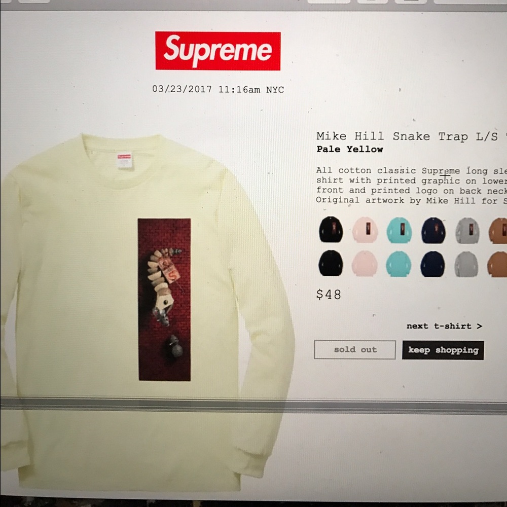 Supreme mike hill long sleeve