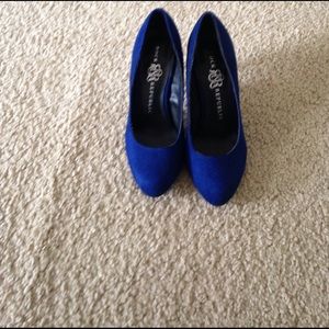 Blue Suede heels