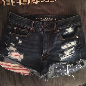American eagle patriotic shorts