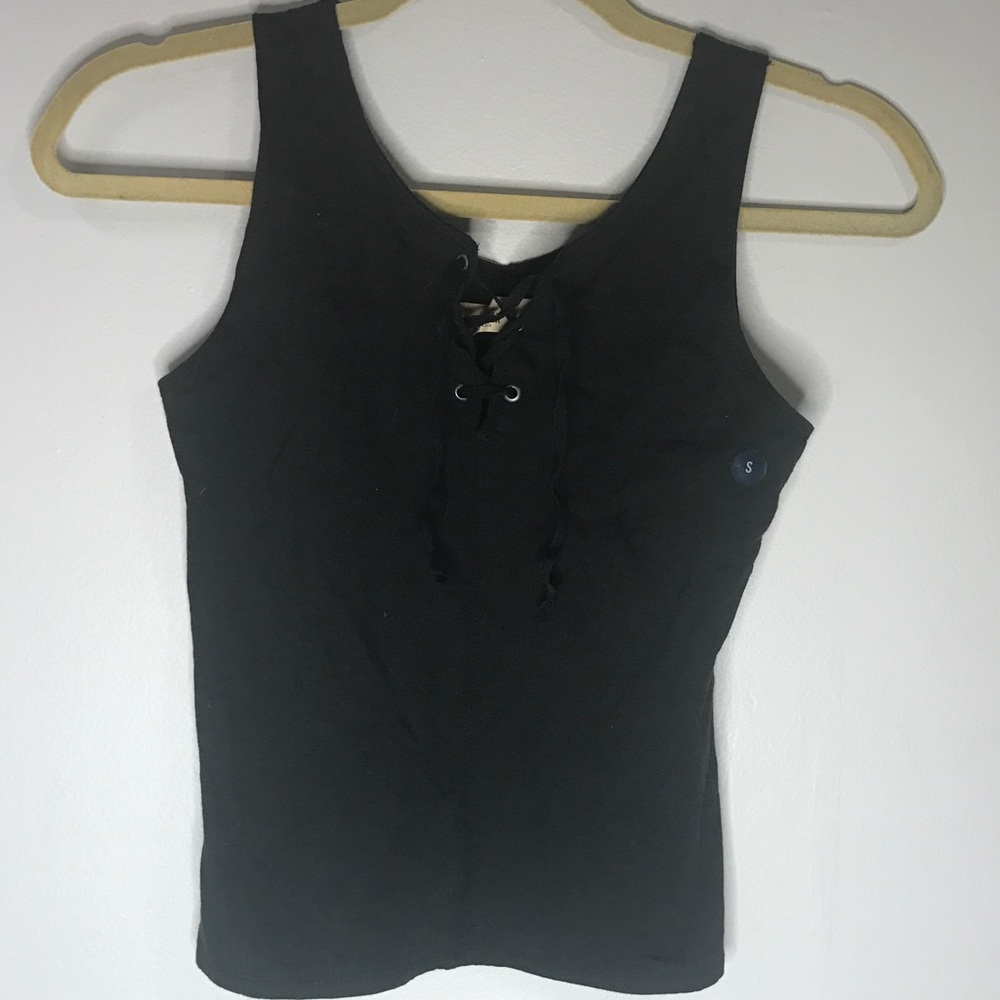 Hollister lace up tank