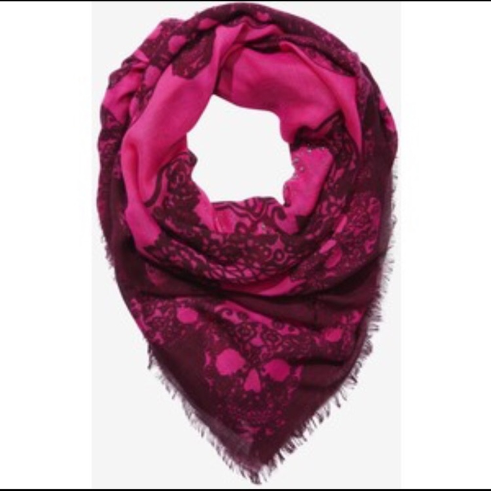Express Pink Skull Scarf