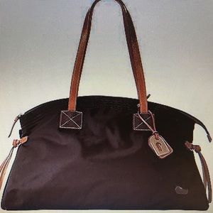 Dooney & Bourke Large Nylon duffel in Brown T Moro