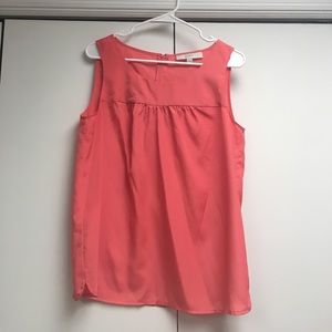 Loft Sleeveless Peach Blouse Loft Sleeveless Peach Blouse