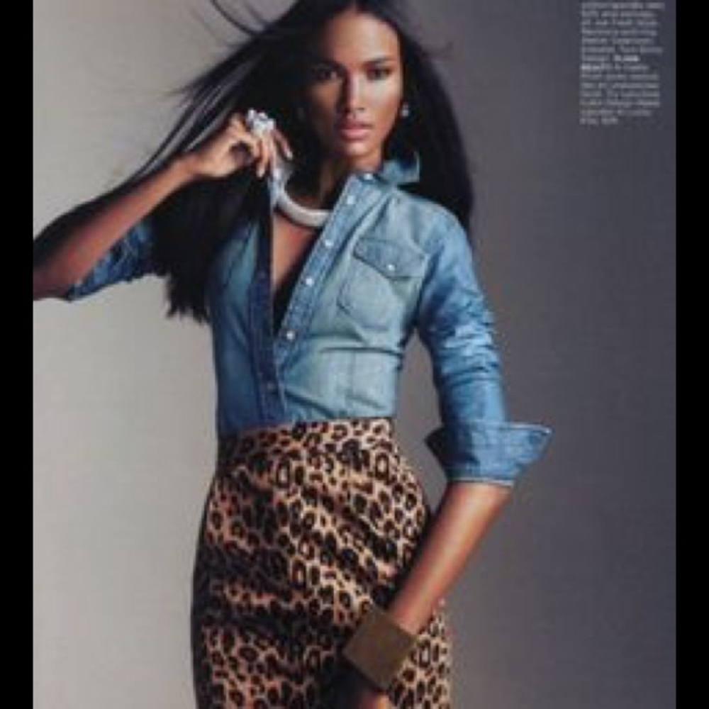 NWT! Cwonder cheetah pencil skirt