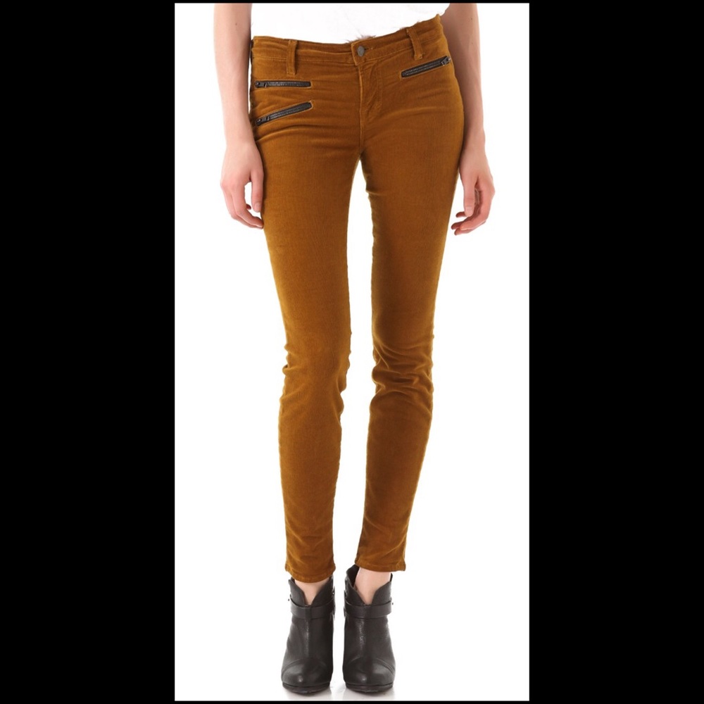🌻J Brand Zoey Triple Zip Corduroy Pants