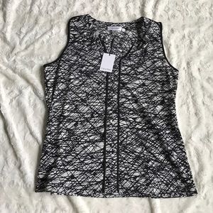 Calvin Klein sleeveless blouse Sz m