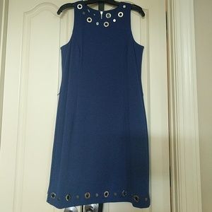 Michael Kors Sheath Dress with Chrome Accents