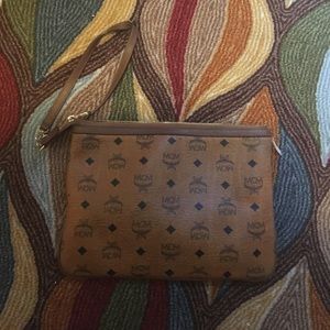 MCM small zipper arm bag.