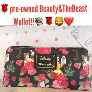 🌹Pre-Owned Loungefly Beauty&TheBeast wallet!📚🌹❤