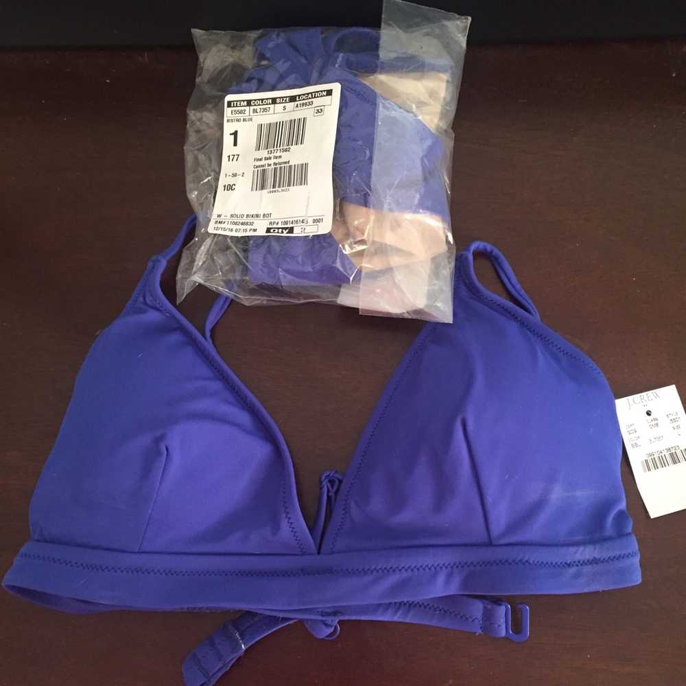 J Crew Blue Bikini NWT