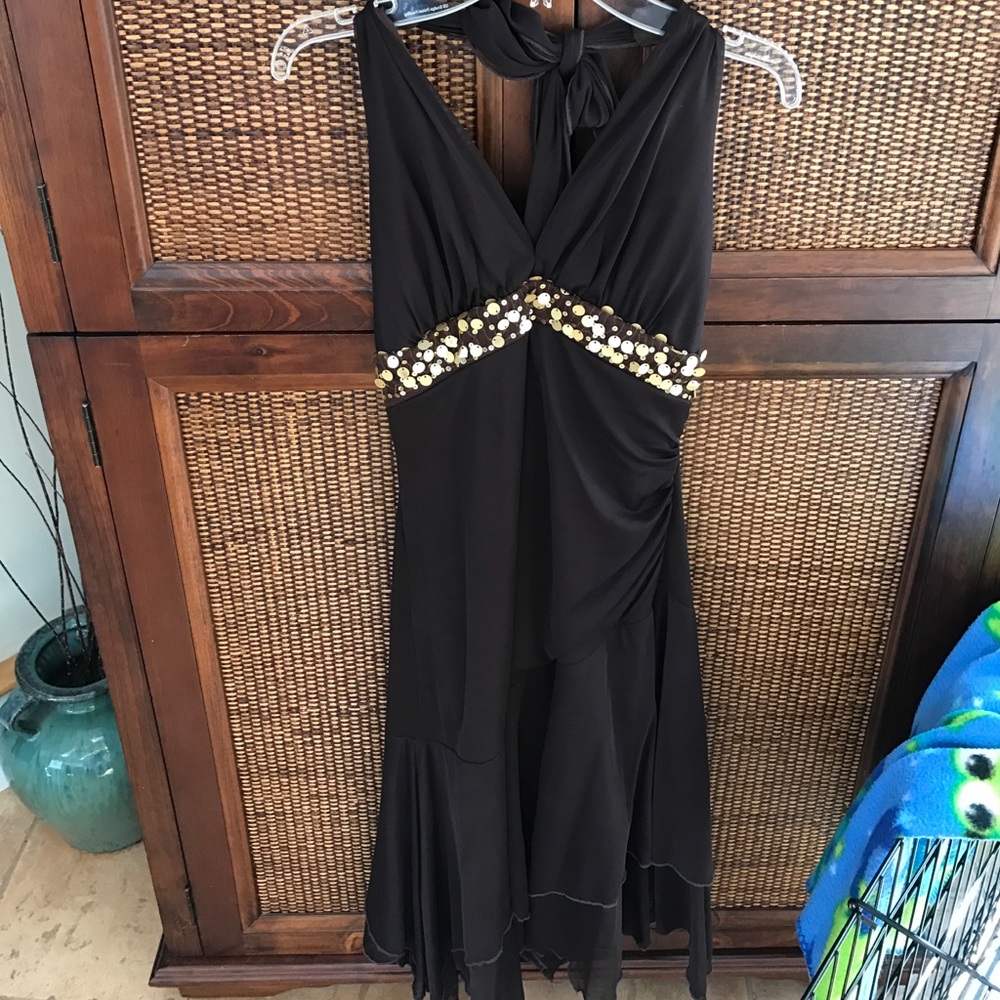 Halter semi formal dress