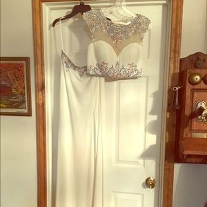 Women's Sherri Hill Two Piece Prom Dress Formal