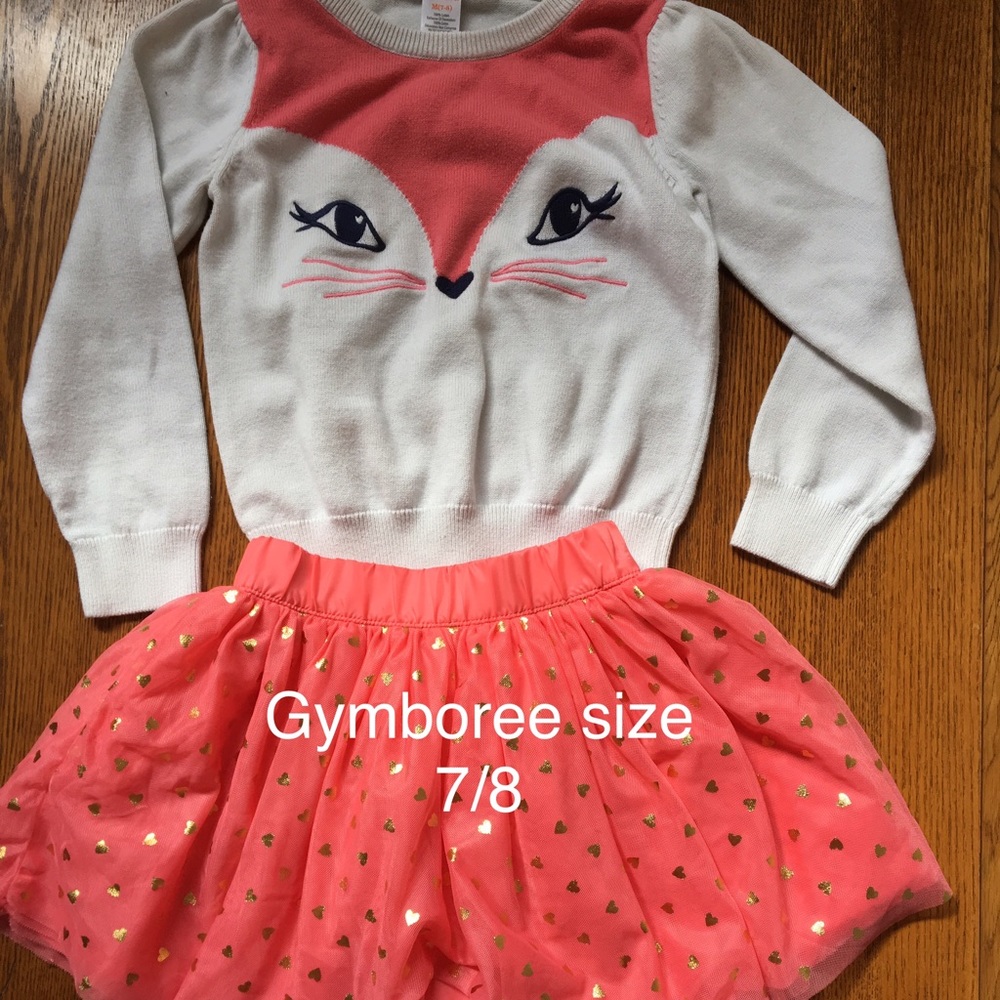 Matching skirt and light sweater