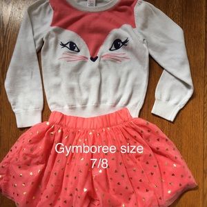 Matching skirt and light sweater