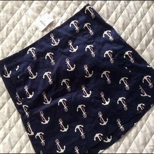 NWT! J.Crew Anchor Skirt!