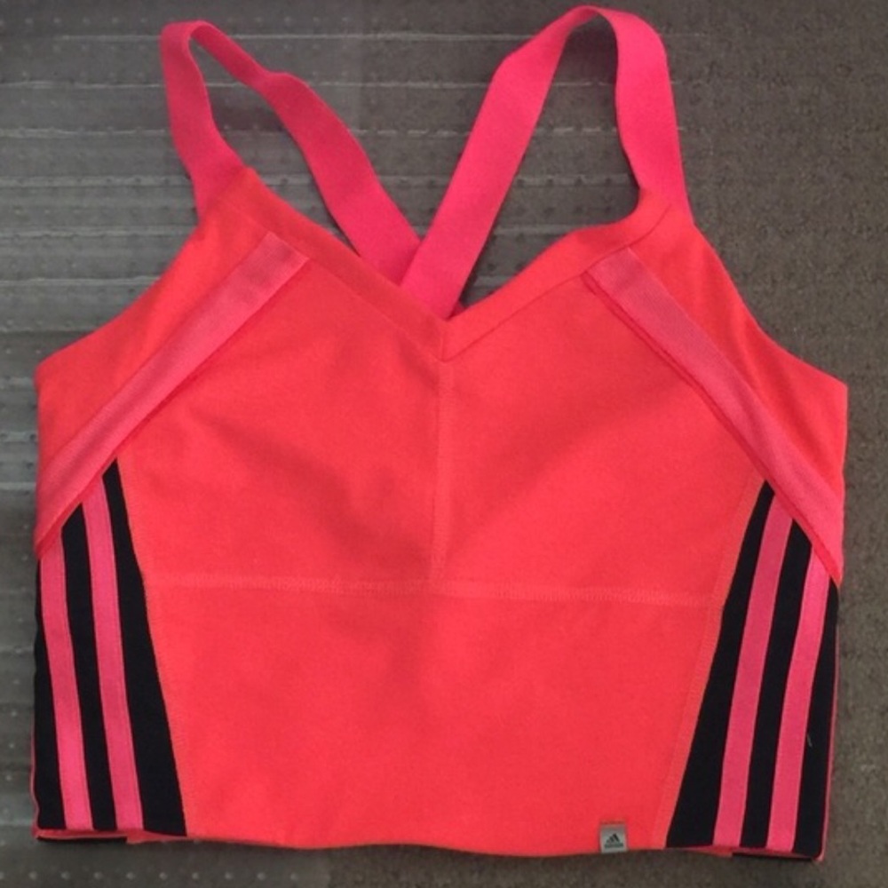 Adidas Pink crop top