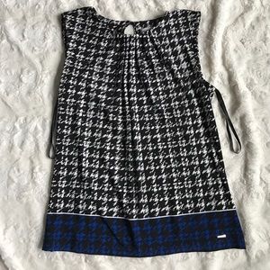 Calvin Klein sleeveless blouse Sz m