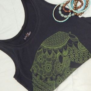 Blue Elephant Tank Top