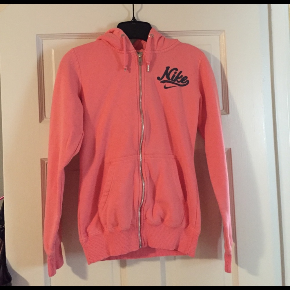 Peach Nike ZipUp Sweatshirt