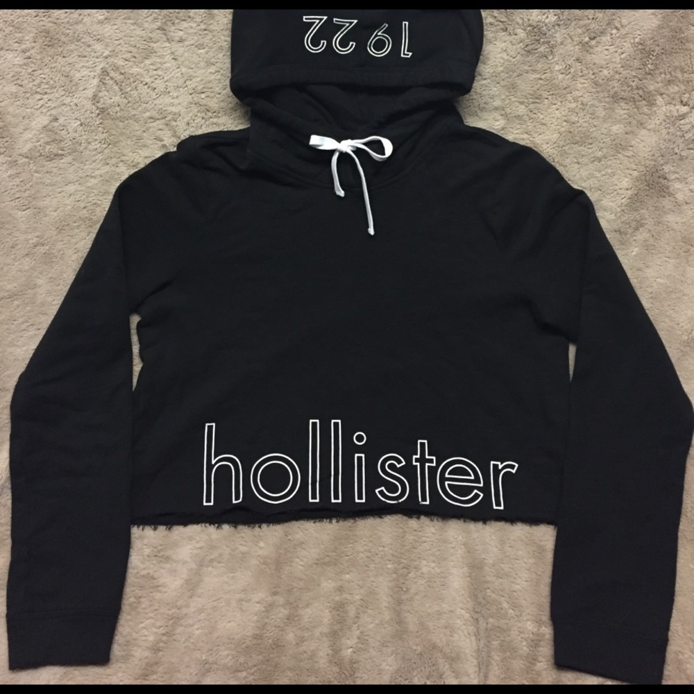Logo Graphic Crop Hoodie