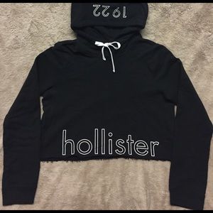 Logo Graphic Crop Hoodie
