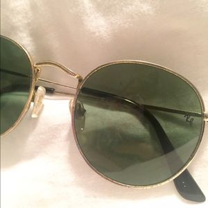 Ray-ban Round Metal Gold/Green Classic Sunglasses