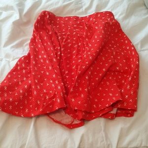 Cute red skater skirt