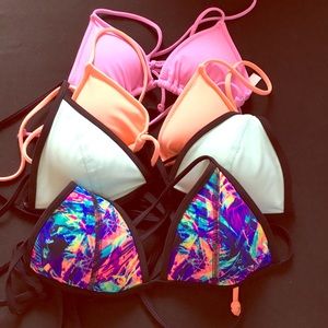 4 TRIANGLE SWIM TOPS